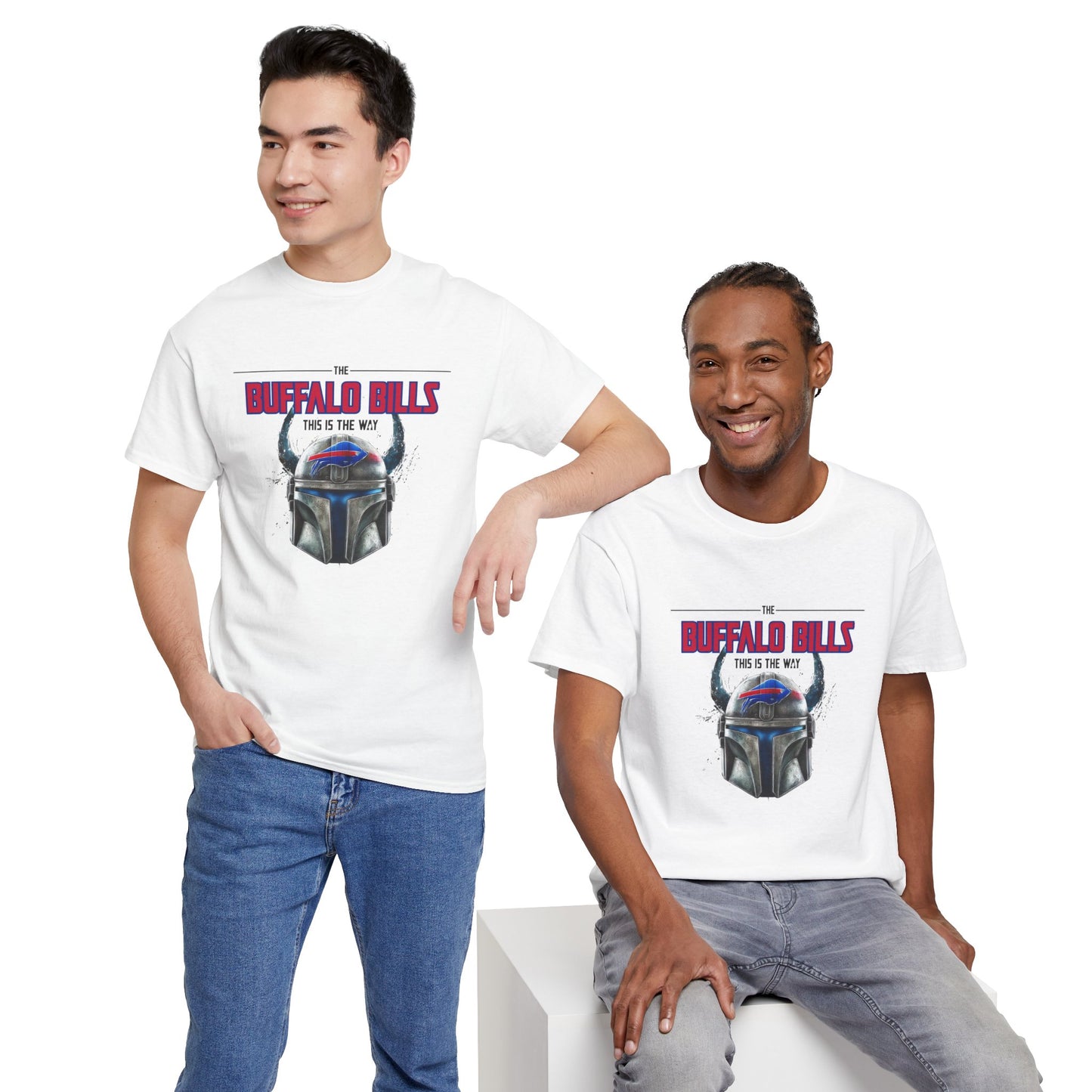 Bills This Is The Way -Heavy Cotton Tee - Unisex Fan Shirt, Game Day Apparel, Sports Merchandise, Birthday Gift, Tailgate Outfit