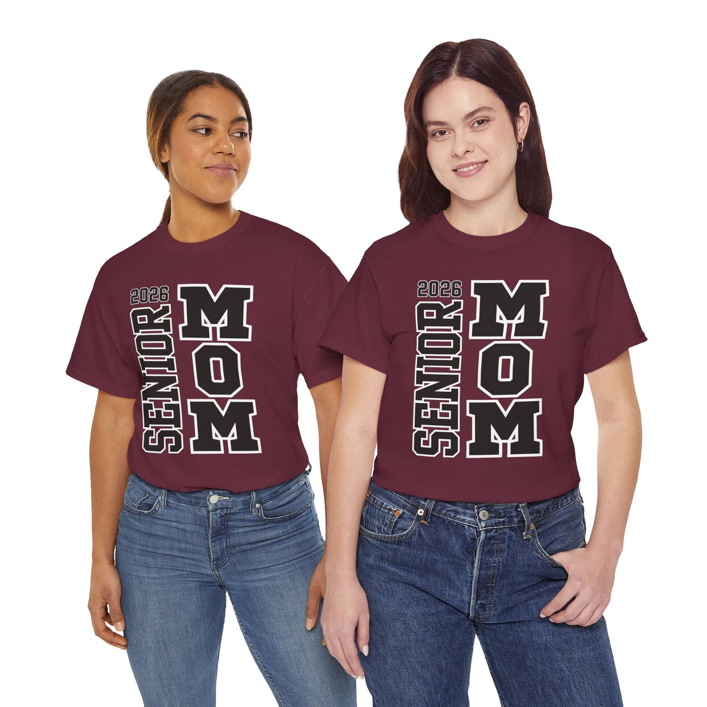 Senior Mom-Class of 2026 Graduation Tee, Unisex Heavy Cotton Shirt, Senior T-Shirt, Personalized Graduation Gift, Class Reunion Apparel, 2026 [...]