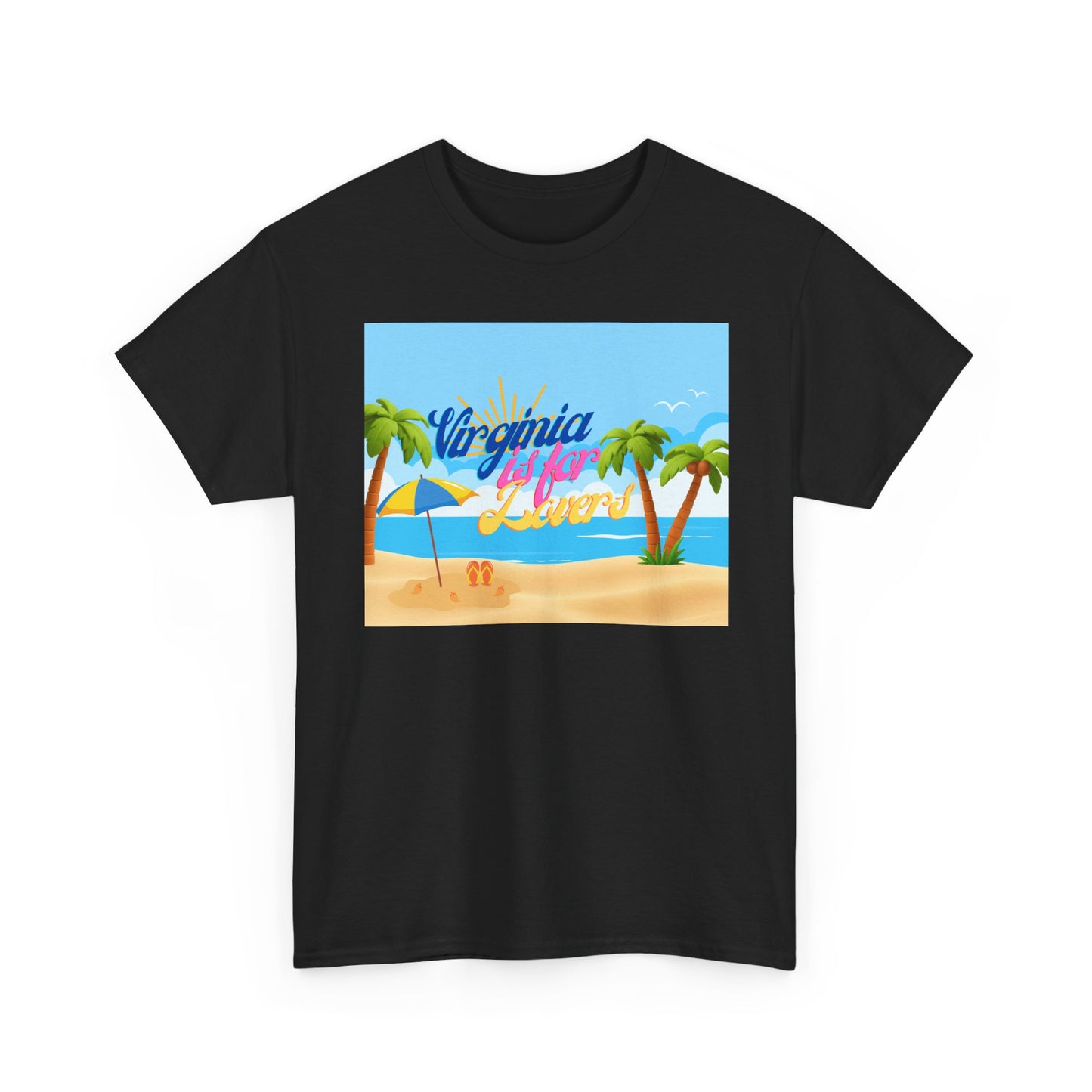 Virginia Is For Lovers - Beach Summer Vibes Tee, Beach Tee, Vacation Shirt, Summer T-Shirt, Graphic Tee, Unisex Cotton Top