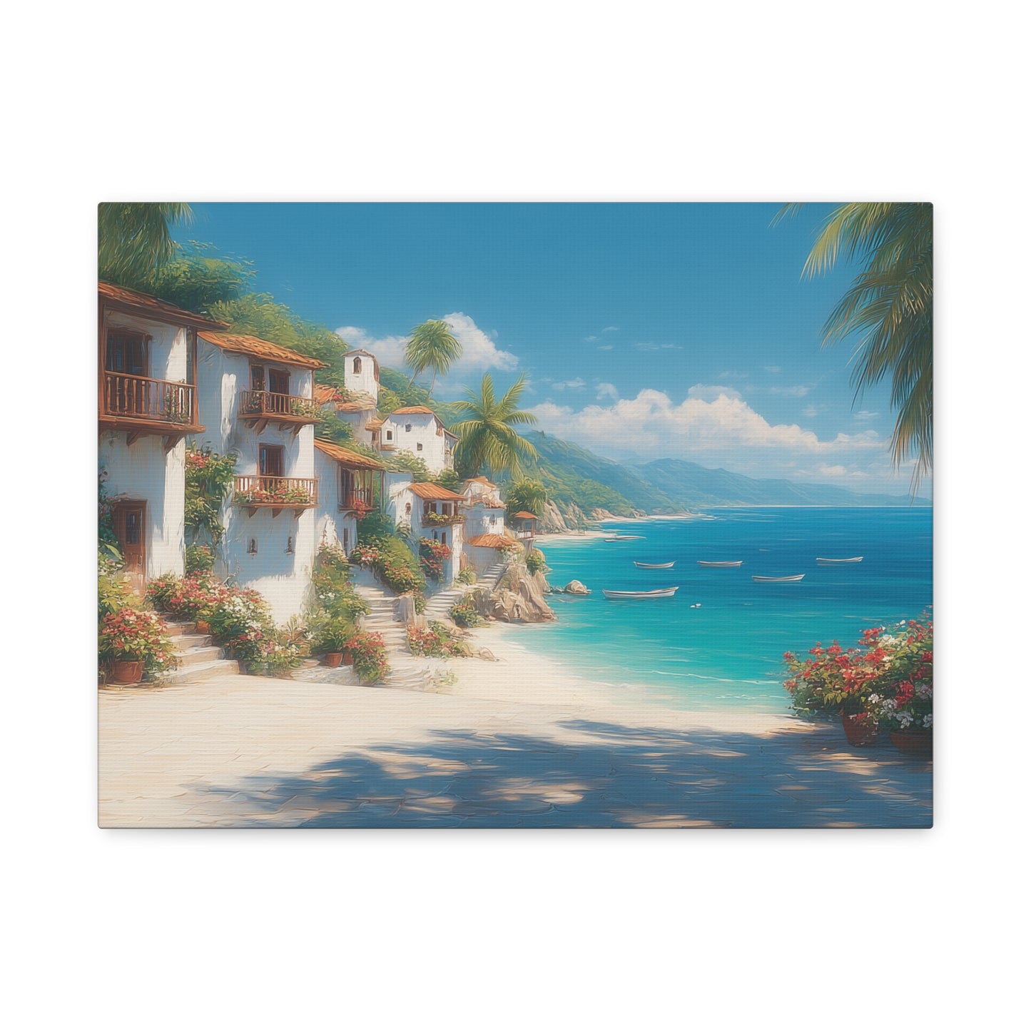 Sea Side -Coastal Serenity Canvas Print, Beach Decor, Wall Art for Home, Gift for Beach Lovers