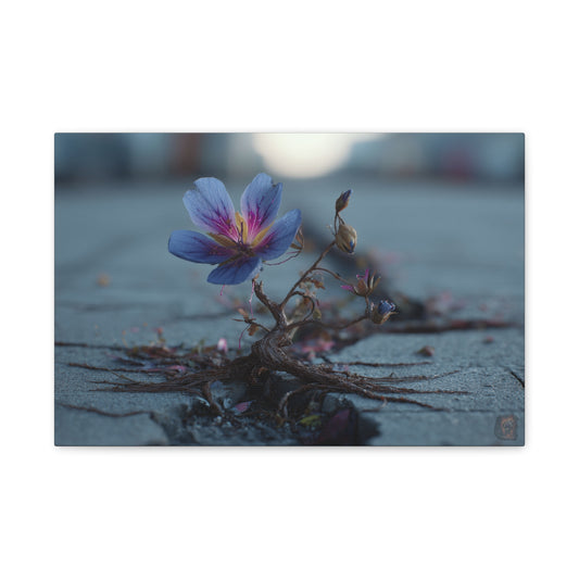 Resilience Blooms: Defiant Macro Flower Photography, Urban Botanical Inspiration--1aceswild.myshopify.com
