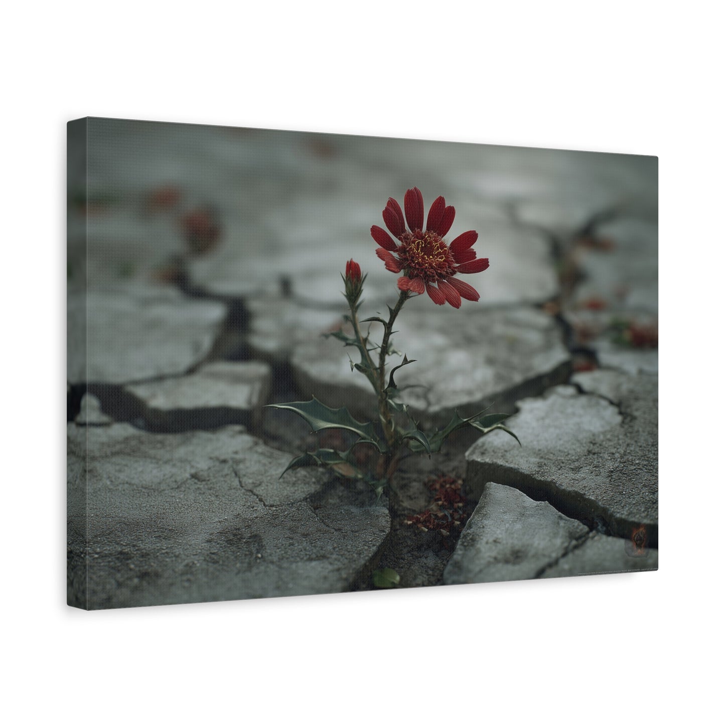 Resilience Blooms: Urban Nature Photography, Concrete Flower Metaphor--1aceswild.myshopify.com