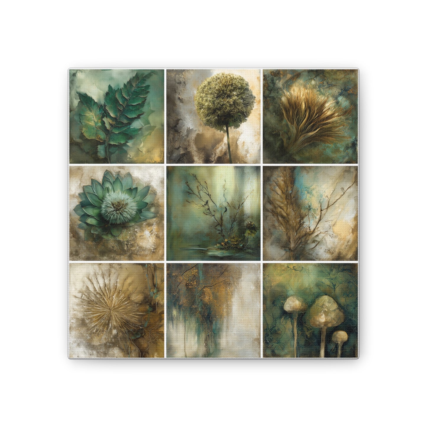Natures Green Series #2 -Artistic Nature Canvas Wall Art, Plant Decor, Botanical Prints, Home Decor, Eco-Friendly Gift
