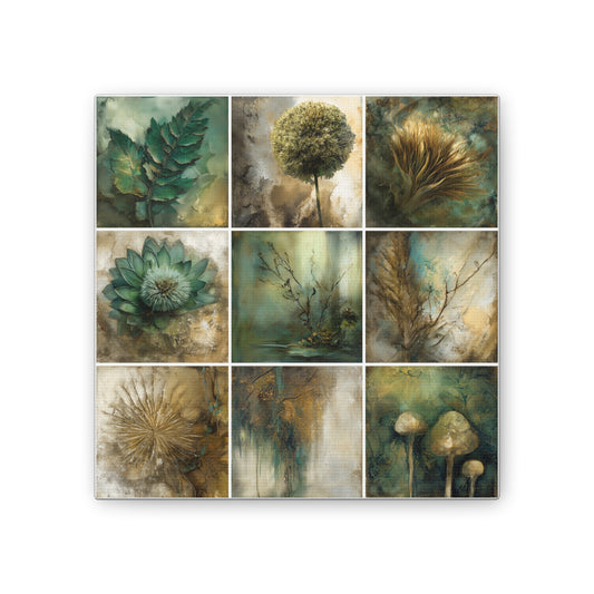 Natures Green Series #2 -Artistic Nature Canvas Wall Art, Plant Decor, Botanical Prints, Home Decor, Eco-Friendly Gift