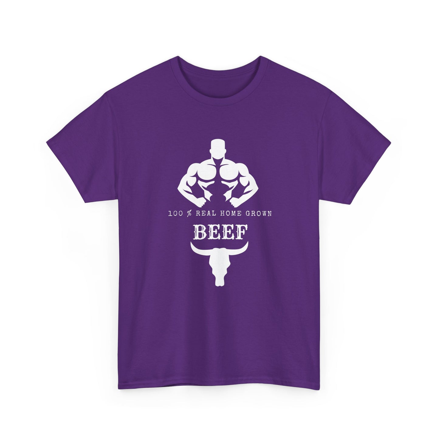 100% Beef -Unisex Tee, Perfect Gift for Workout Enthusiasts, Fitness Club, Gym Wear, Bodybuilding Fashion, Casual Daily Wear