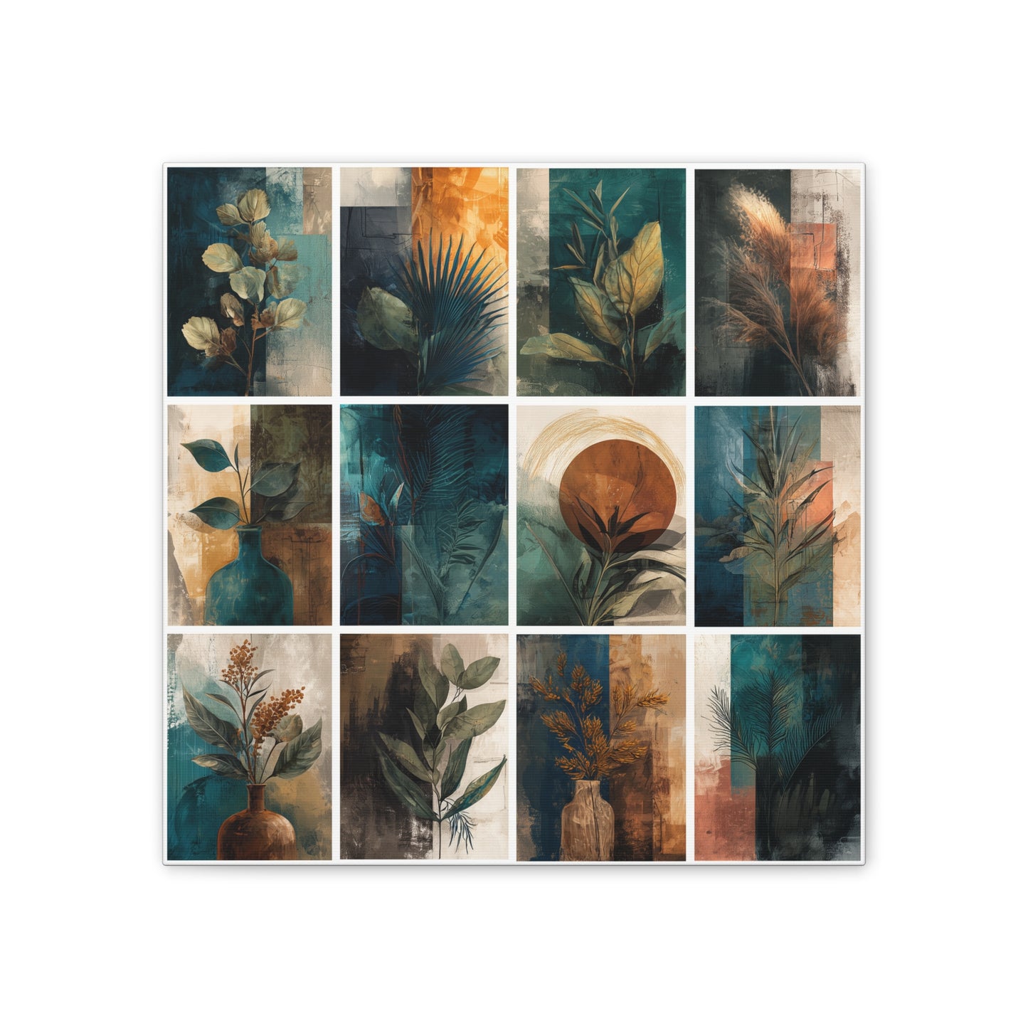 Natures Green Series #7 -Botanical Wall Art, Nature-Inspired Home Décor, Eco-Friendly Canvas Print, Greenery Art Piece, Living Room Wall Hanging