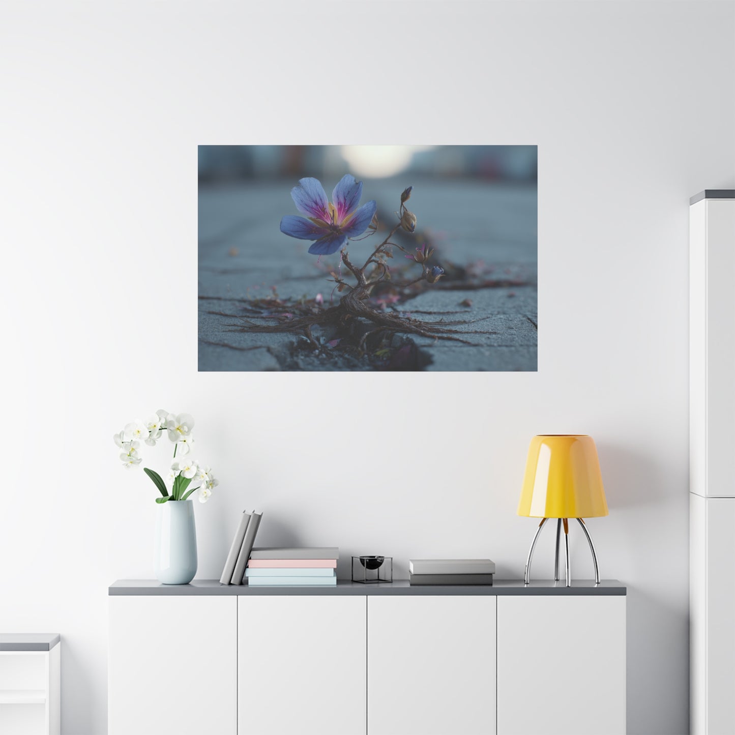 Defiance Through Concrete: Resilient Floral Macro, Urban Nature Photography--1aceswild.myshopify.com