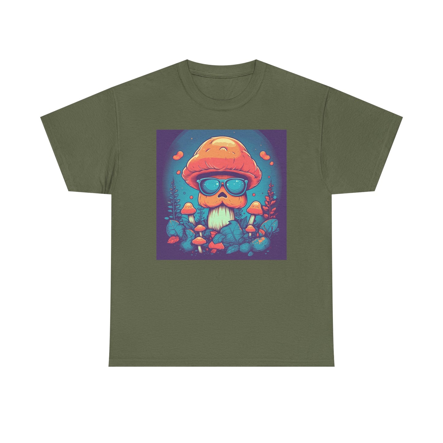 Cool Mushroom Vibes Unisex Tee, Retro Shirt, Gift for Nature Lovers, Chill Outfit, Eco-Friendly Apparel, Summer Wear