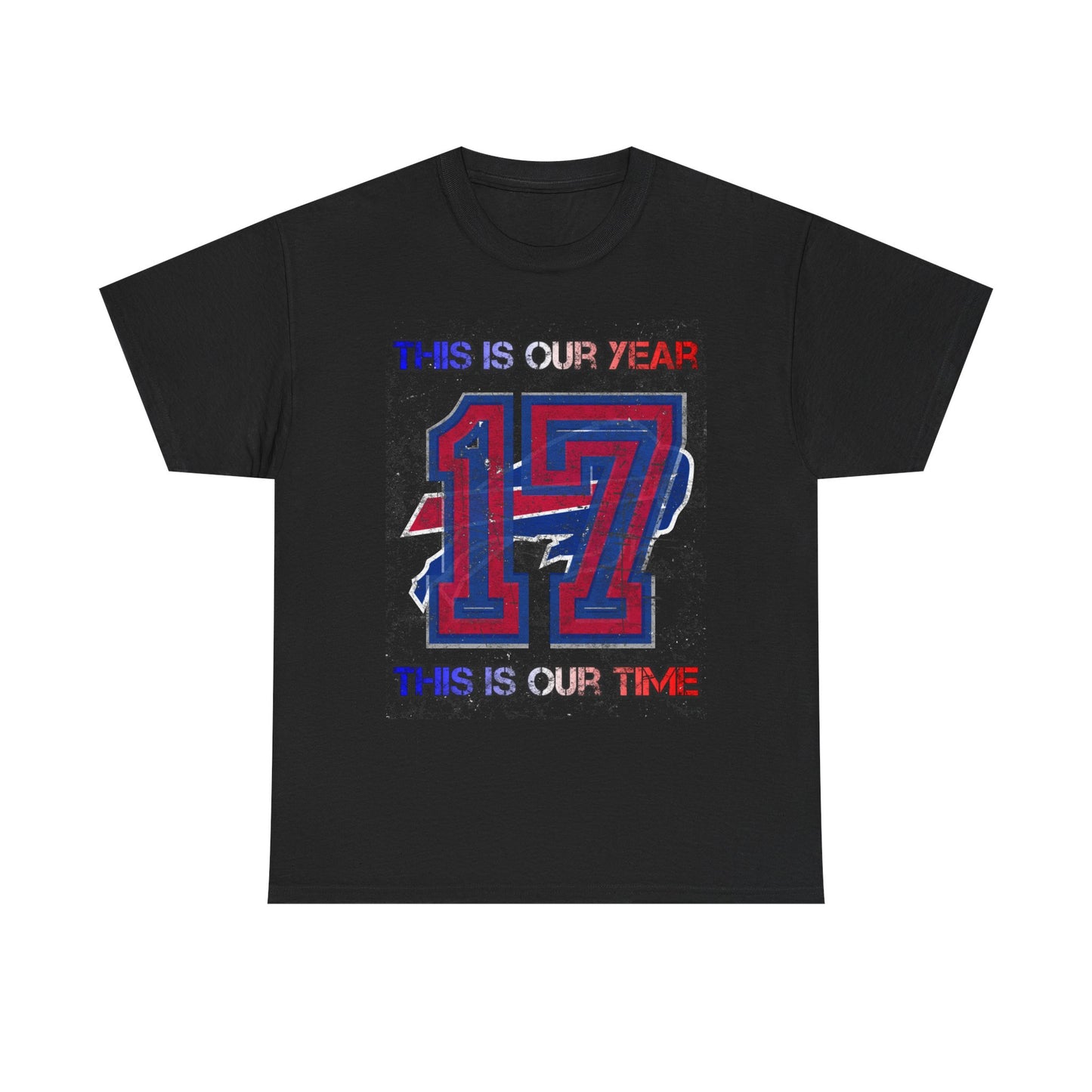 This Is Our Year 17 -Celebratory Unisex Heavy Cotton Tee, Customizable Year Shirt, Perfect for Birthdays, Team Events, Youth Spirit Gear, Everyday Comfort