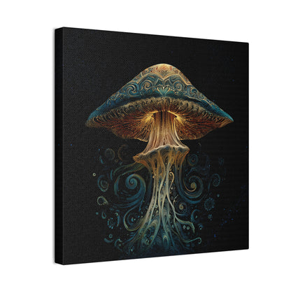 Swirl -Mushroom Canvas Art,