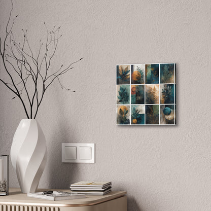 Blue Green Series #5 -Botanical Wall Art, Nature-Inspired Home Décor, Eco-Friendly Canvas Print, Greenery Art Piece, Living Room Wall Hanging