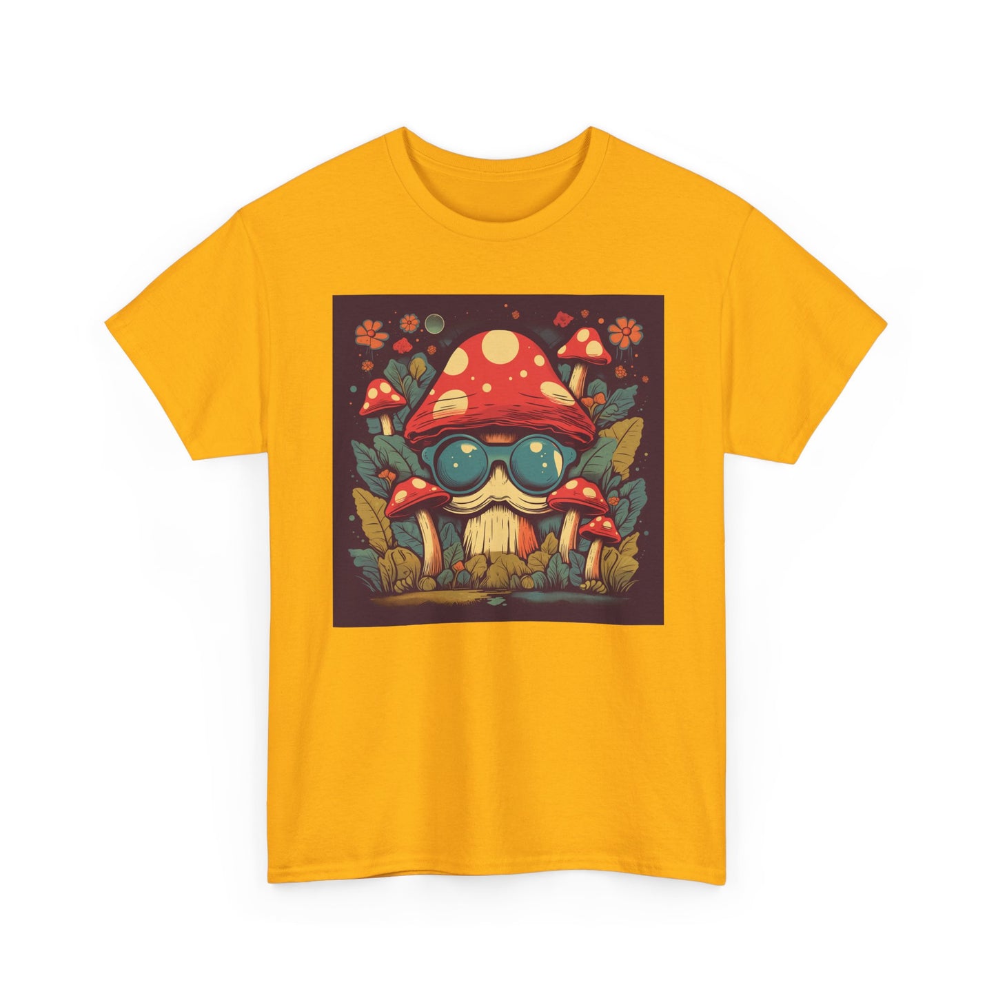 Mystical Mushroom Unisex Heavy Cotton Tee - Stylish Graphic T-Shirt for Nature Lovers, Boho Fashion, Gift for Friends, Festival [...]