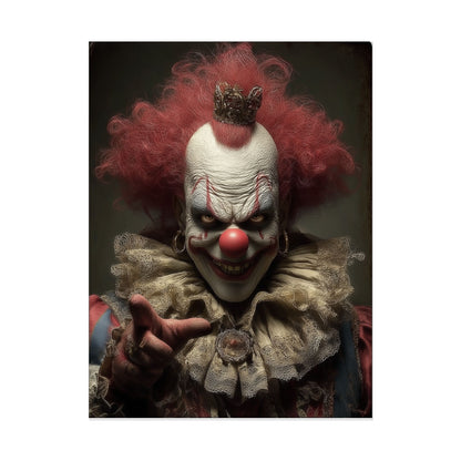 Creepy Clown Rolled Poster, Paper Poster, Unique Decor, Spooky Home Decoration,