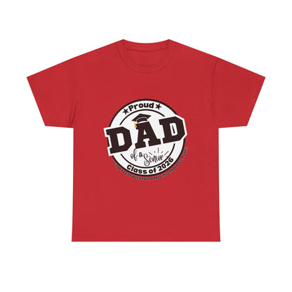 Senior Dad -Class of 2026 Graduation Tee, Unisex Heavy Cotton Shirt, Senior T-Shirt, Personalized Graduation Gift, Class Reunion Apparel, 2026 [...]