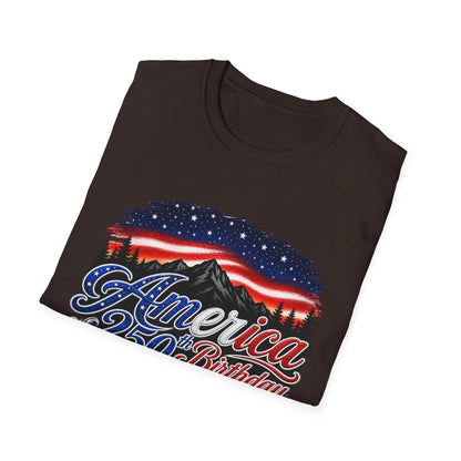 America 250 Birthday T-Shirt – Patriotic USA Flag Design for Independence Day