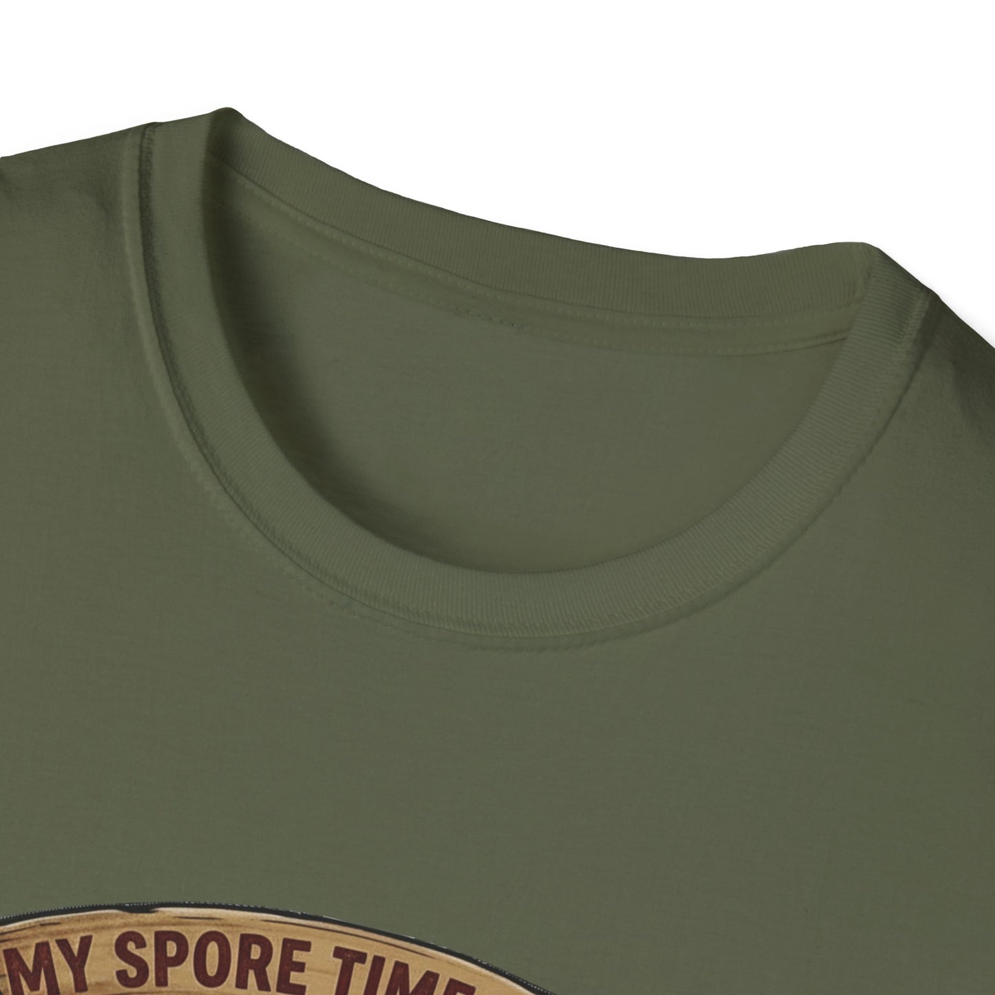 Mushroom Hunting T-Shirt — 'My Spore Time Is Spent' For Foragers & Outdoor Lovers