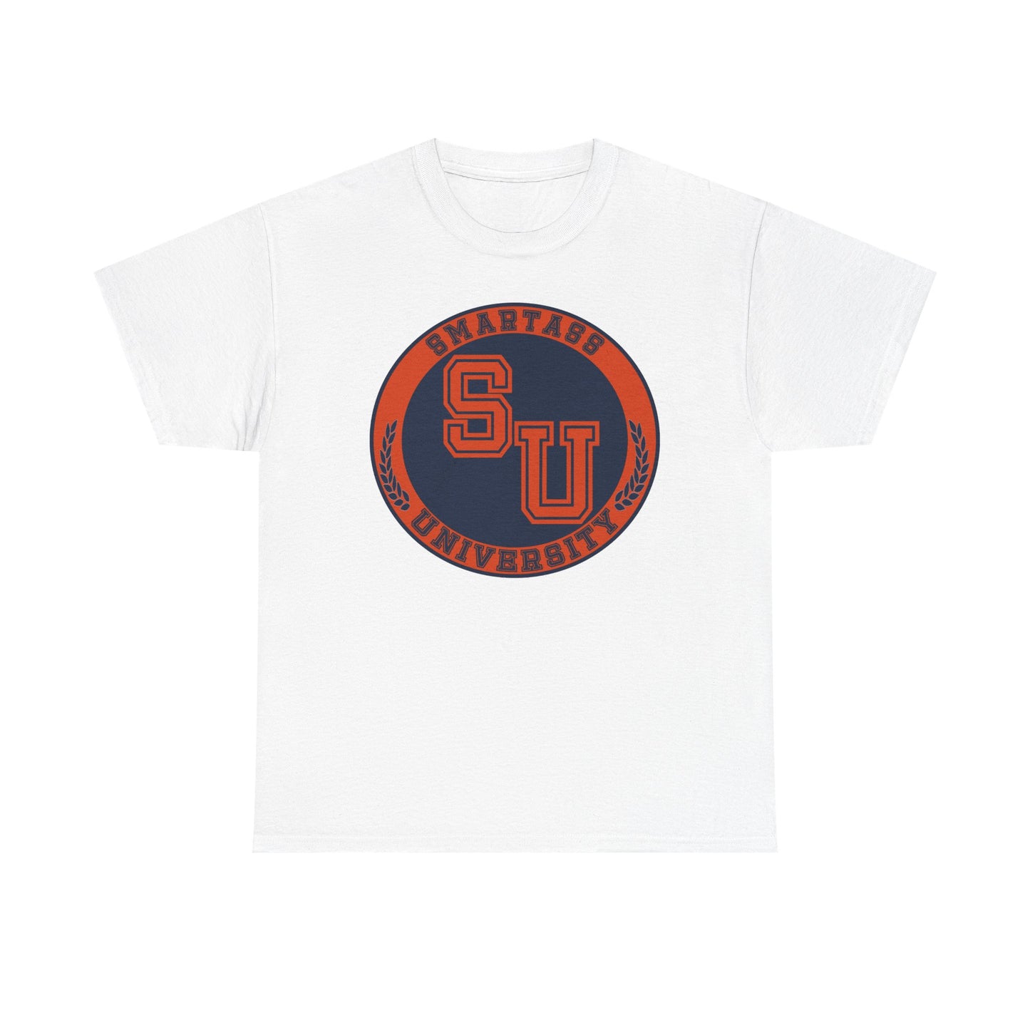 Unisex Heavy Cotton Tee with SU University Design | College Apparel, Graphic Tee, Gift for Students, Campus Wear, Casual Fashion