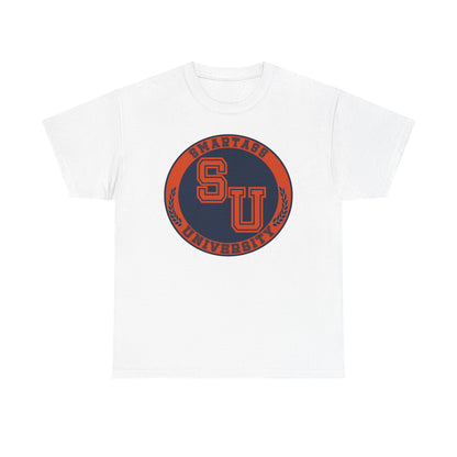 Unisex Heavy Cotton Tee with SU University Design | College Apparel, Graphic Tee, Gift for Students, Campus Wear, Casual Fashion