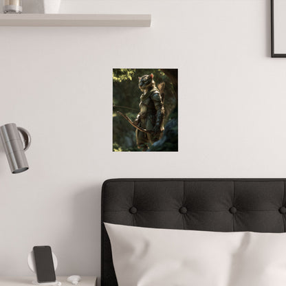 Tabaxi Ranger PAPER POSTER — Fantasy Art - Satin 210gsm