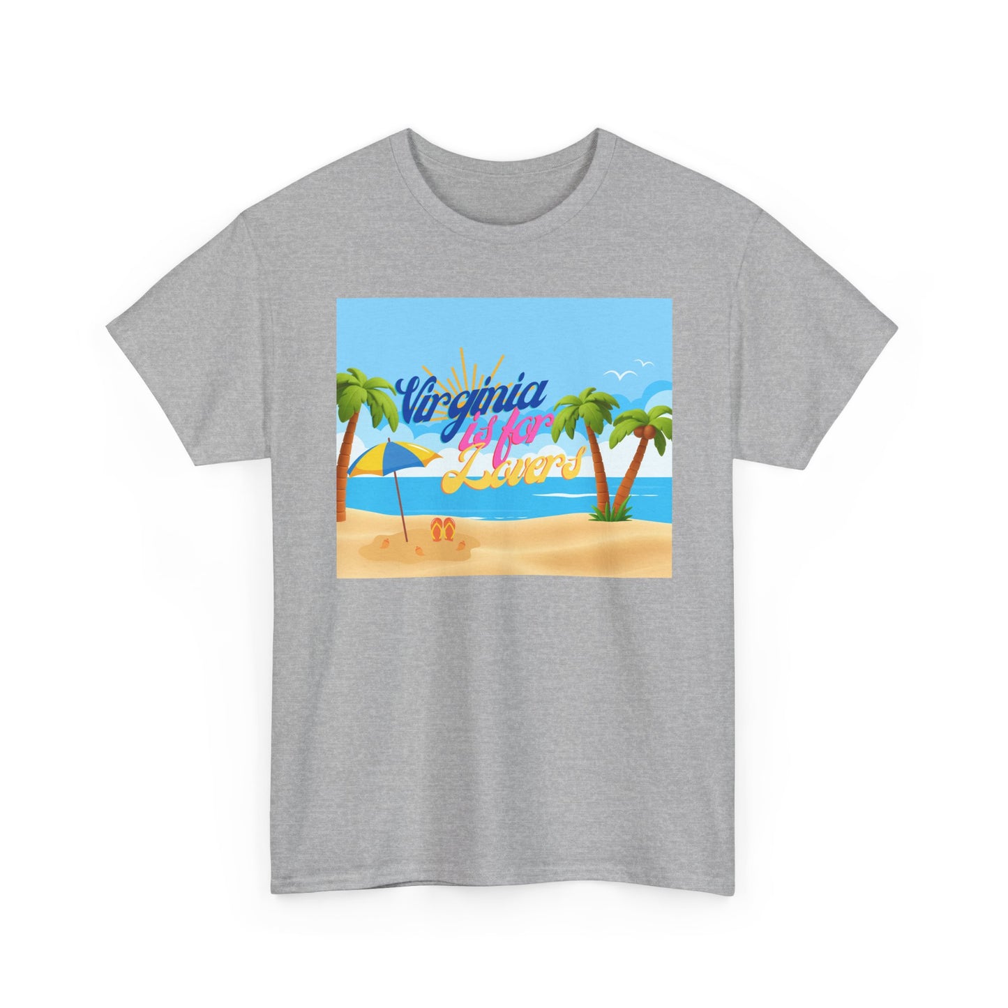 Virginia Is For Lovers - Beach Summer Vibes Tee, Beach Tee, Vacation Shirt, Summer T-Shirt, Graphic Tee, Unisex Cotton Top