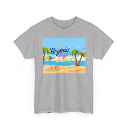 Virginia Is For Lovers - Beach Summer Vibes Tee, Beach Tee, Vacation Shirt, Summer T-Shirt, Graphic Tee, Unisex Cotton Top