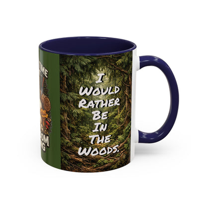 "My Spore Time Is Spent Mushroom Hunting" #2 Accent Coffee Mug (11/15oz)