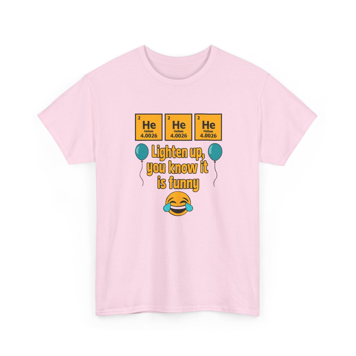 HeHeHe -Funny Science Humor Tee, Unisex Cotton Shirt for Science Lovers, Gift for Birthdays, Laughing Gift for Chemists, Quirky Humor T-shirt