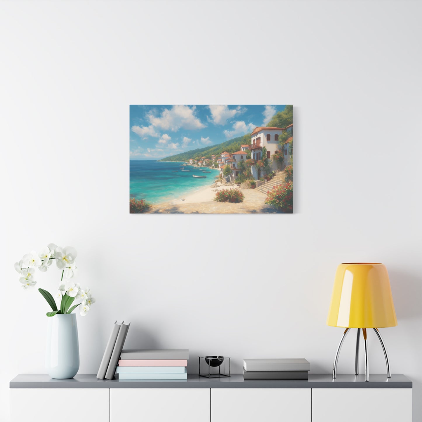 Ocean Front -Coastal Serenity Canvas Print, Beach Decor, Wall Art for Home, Gift for Beach Lovers