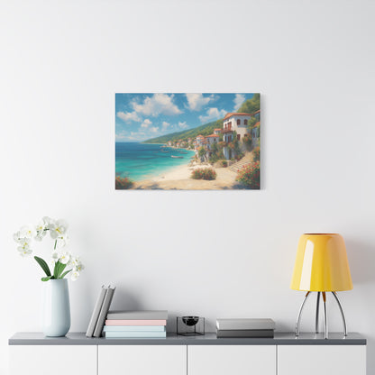 Ocean Front -Coastal Serenity Canvas Print, Beach Decor, Wall Art for Home, Gift for Beach Lovers