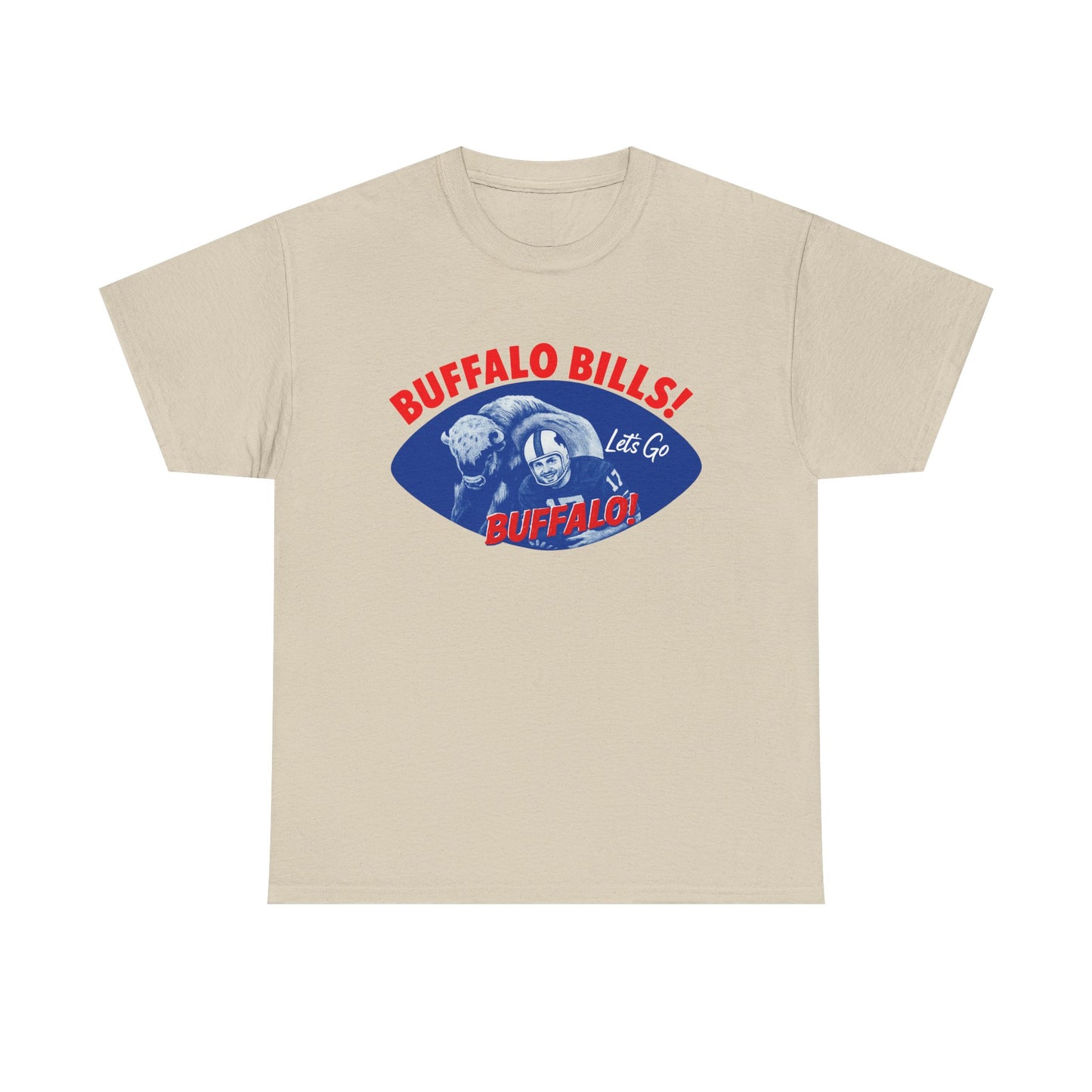 What is Old is New Again Buffalo Bills Tee -Heavy Cotton Tee, unisex sports shirt, fan apparel, game day shirt, gift for football lovers, team pride clothing