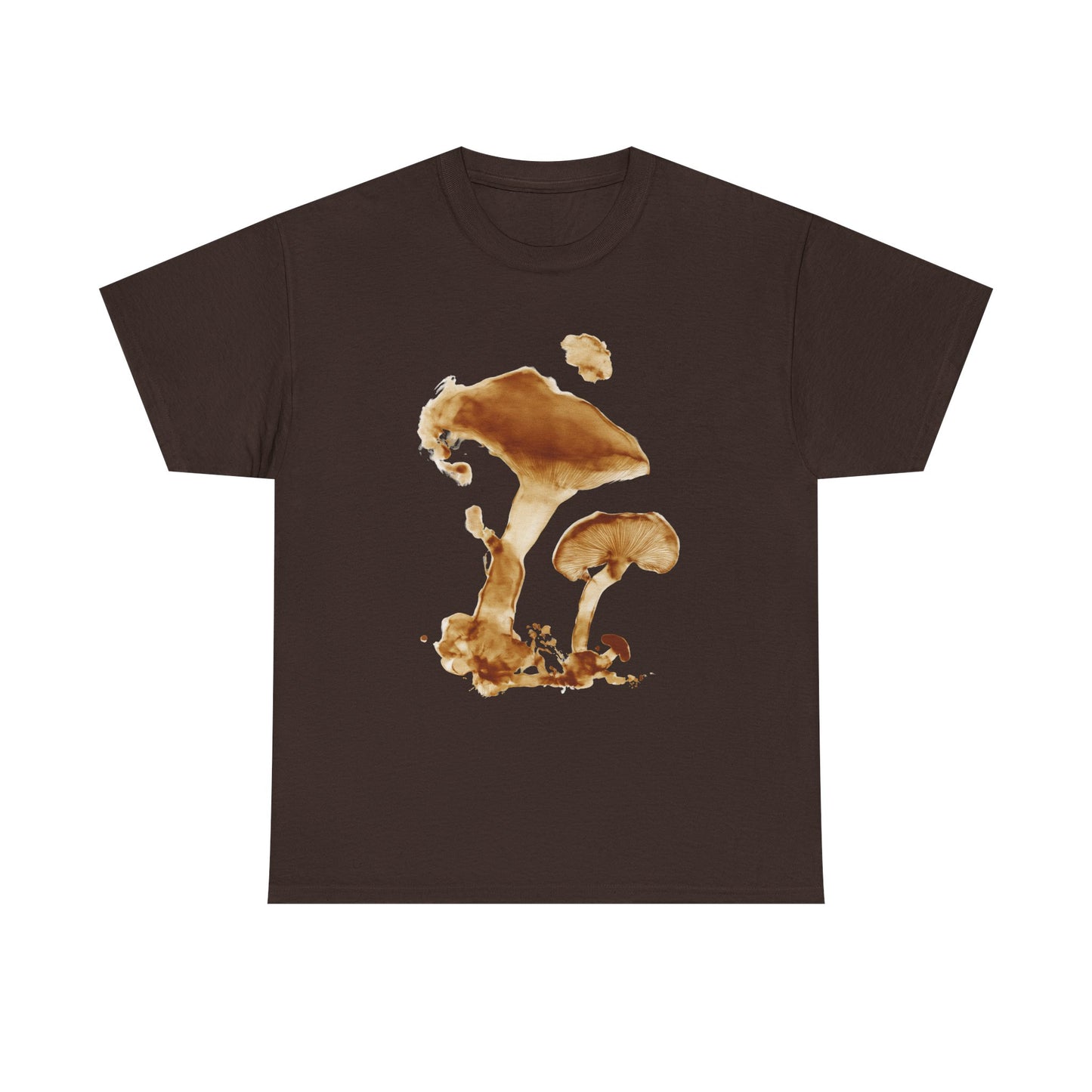 Artistic Spore Print Mushroom Graphic Tee, Unisex Heavy Cotton T-Shirt, Stylish Casual Wear, Eco-Friendly Gift, Nature Lover Apparel