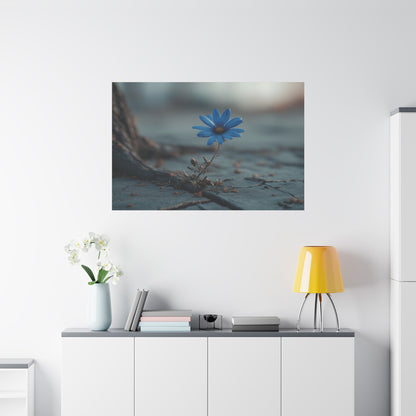 Defiant Bloom: Resilience in Gray, Hope from Stone, Nature's Triumph--1aceswild.myshopify.com