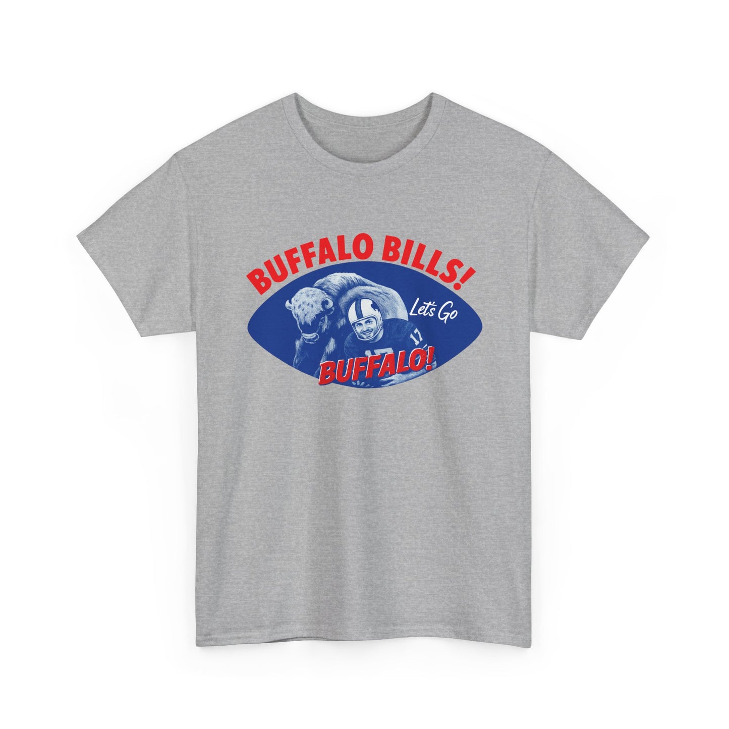 What is Old is New Again Buffalo Bills Tee -Heavy Cotton Tee, unisex sports shirt, fan apparel, game day shirt, gift for football lovers, team pride clothing