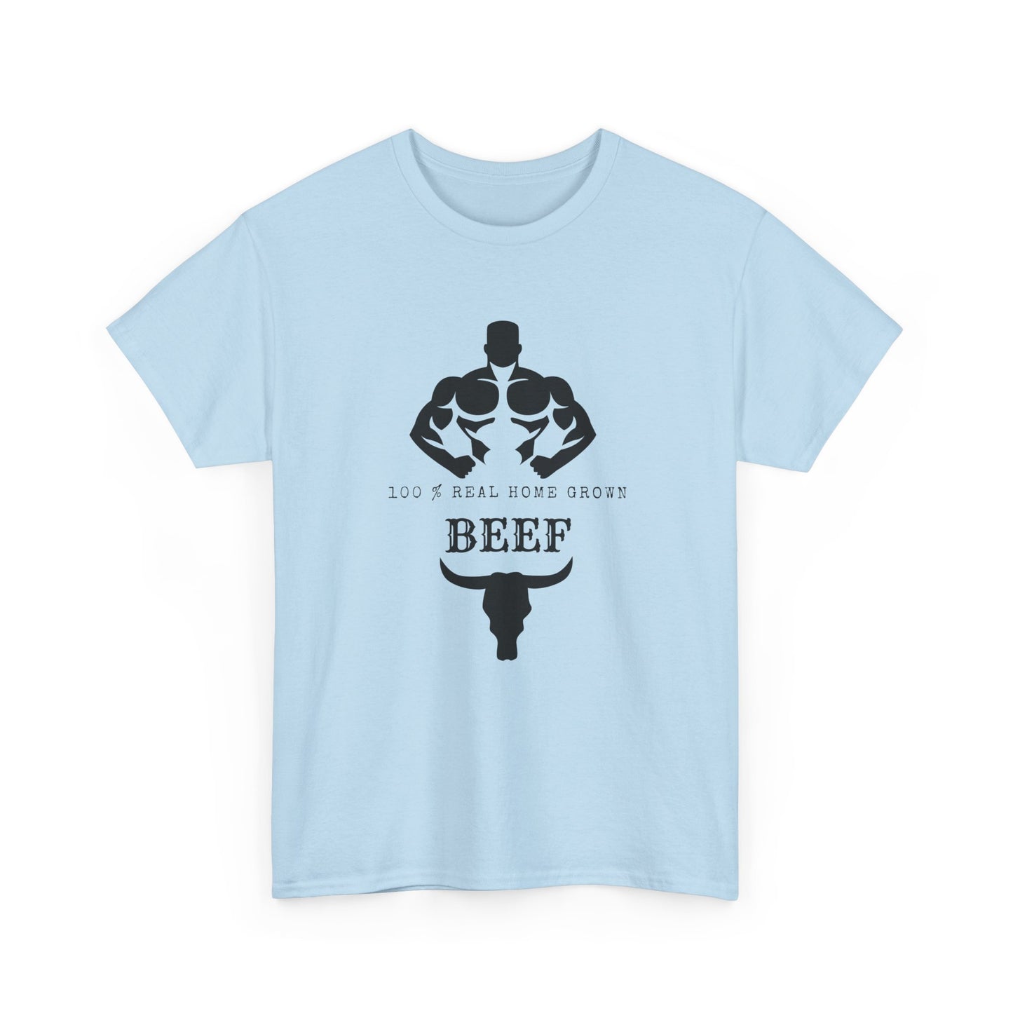 100% Beef -Unisex Tee, Perfect Gift for Workout Enthusiasts, Fitness Club, Gym Wear, Bodybuilding Fashion, Casual Daily Wear