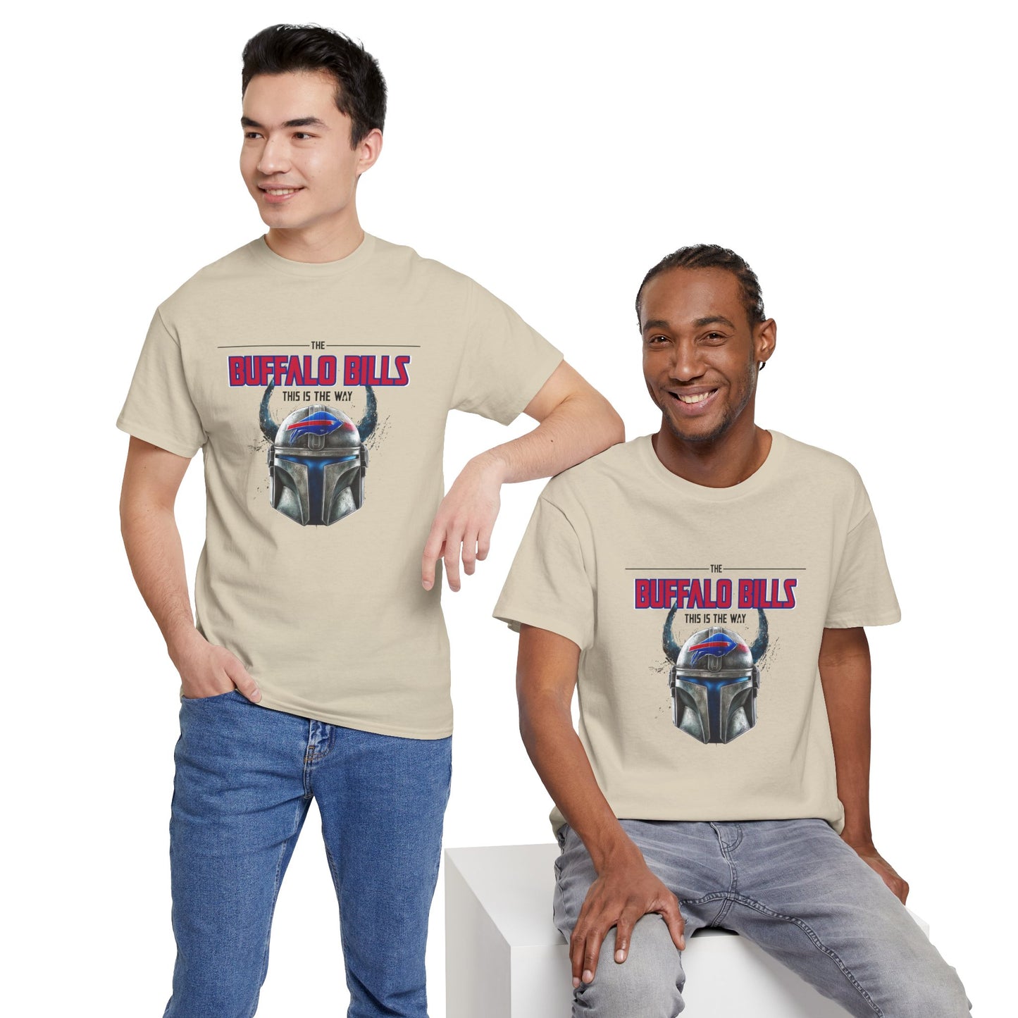 Bills This Is The Way -Heavy Cotton Tee - Unisex Fan Shirt, Game Day Apparel, Sports Merchandise, Birthday Gift, Tailgate Outfit