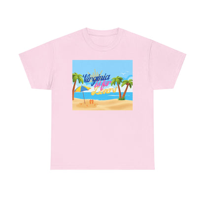 Virginia Is For Lovers - Beach Summer Vibes Tee, Beach Tee, Vacation Shirt, Summer T-Shirt, Graphic Tee, Unisex Cotton Top