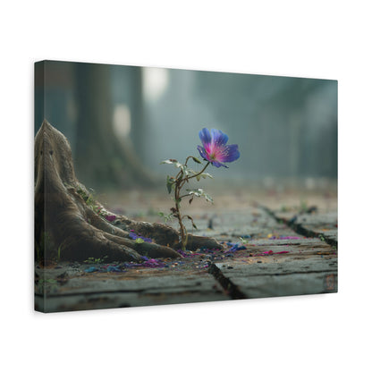 Urban Resilience: Floral Defiance in Concrete, Macro Photography of Hope--1aceswild.myshopify.com