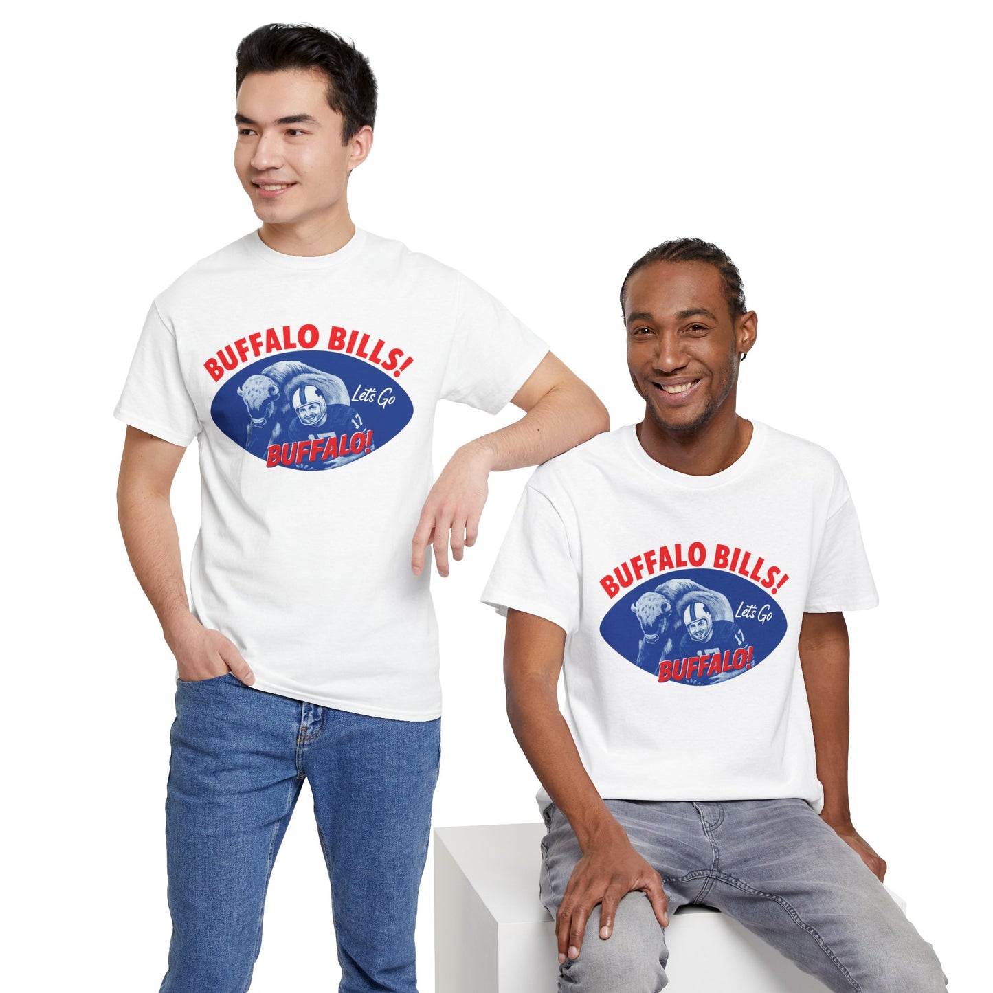 What is Old is New Again Buffalo Bills Tee -Heavy Cotton Tee, unisex sports shirt, fan apparel, game day shirt, gift for football lovers, team pride clothing