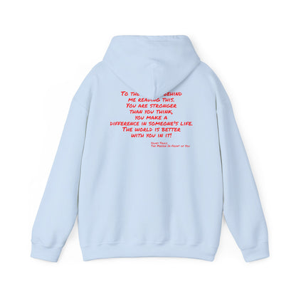 Better World - Inspirational Quote Hoodie — "You Are Stronger Than You Think" Back Print