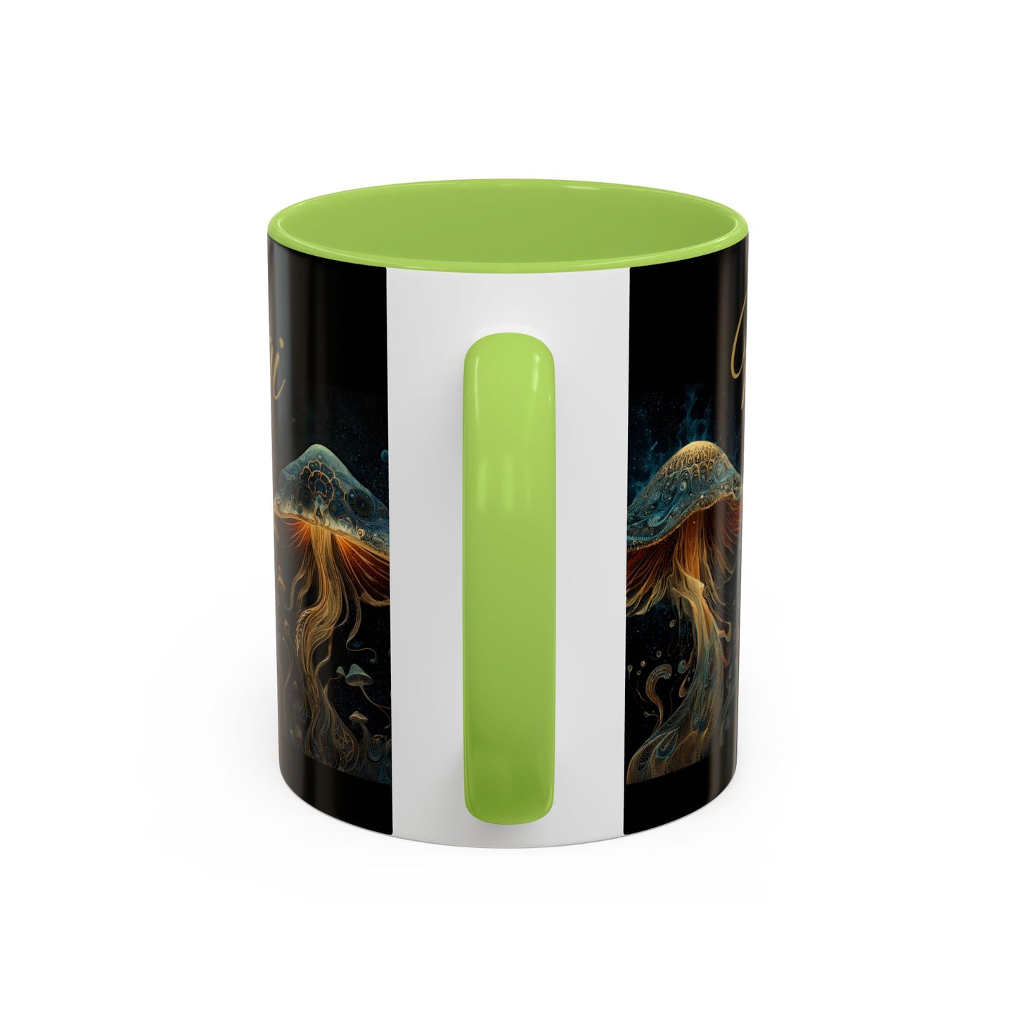 Dark Fantastic Fungi Coffee Mug - Magical Ocean Mushroom Art (11/15oz)