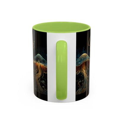 Dark Fantastic Fungi Coffee Mug - Magical Ocean Mushroom Art (11/15oz)