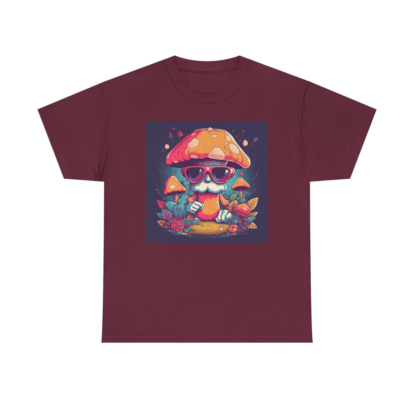 Cool Mushroom Graphic Tee, Retro T-Shirt, Unique Gift for Nature Lovers, Eco-Friendly Apparel, Perfect for Parties and Festivals