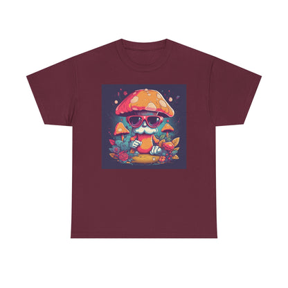 Cool Mushroom Graphic Tee, Retro T-Shirt, Unique Gift for Nature Lovers, Eco-Friendly Apparel, Perfect for Parties and Festivals
