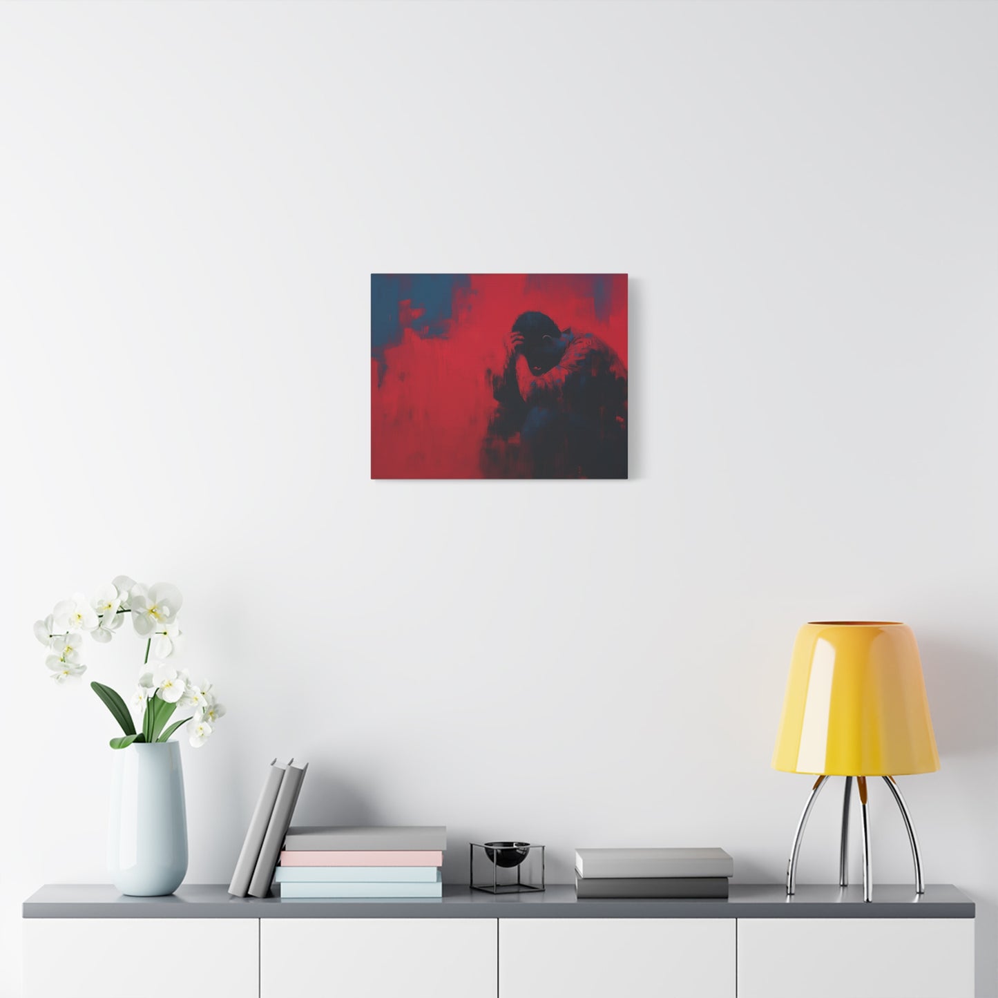 Heavy Load --Emotional Matte Canvas Art, Modern Abstract Wall Decor, Minimalist Canvas Print