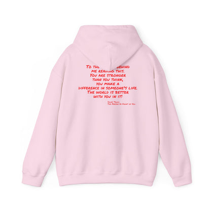Better World - Inspirational Quote Hoodie — "You Are Stronger Than You Think" Back Print