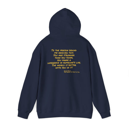 Better World - Inspirational Quote Hoodie — "You Are Stronger Than You Think" Back Print