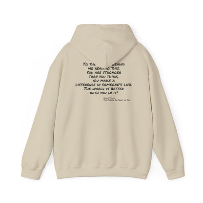 Better World - Inspirational Quote Hoodie — "You Are Stronger Than You Think" Back Print