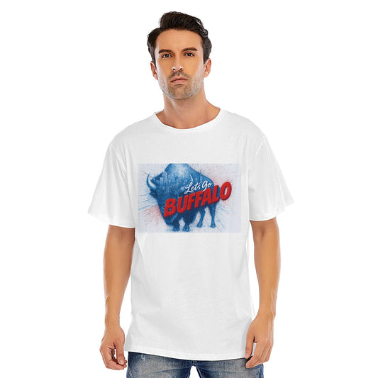 Let's Go Bills Tee -Unisex Oversized Short Sleeve T-shirt | 180GSM Cotton (DTF)
