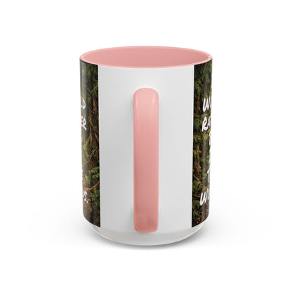 "My Spore Time Is Spent Mushroom Hunting" #2 Accent Coffee Mug (11/15oz)