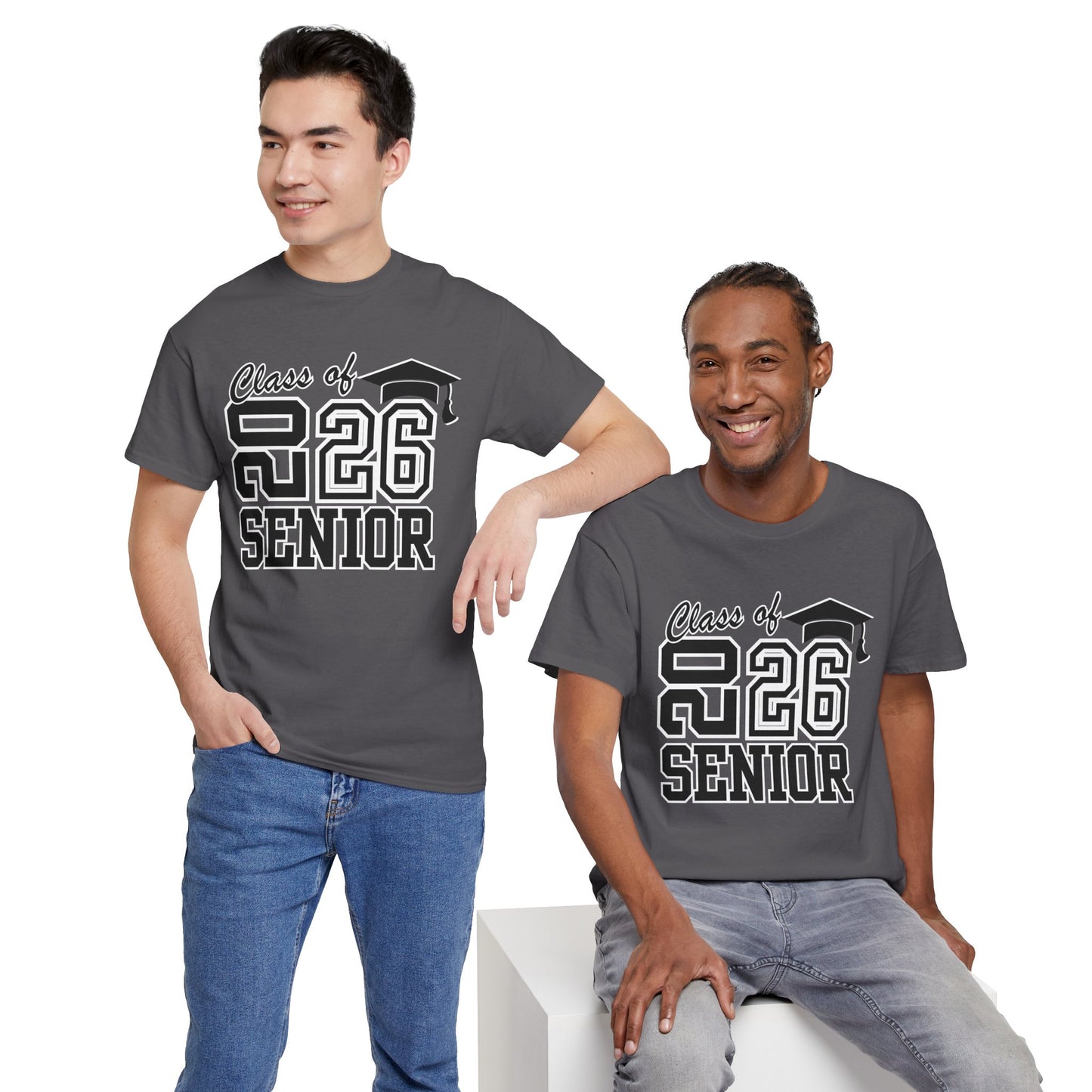 2026 Senior -Class of 2026 Graduation Tee, Unisex Heavy Cotton Shirt, Senior T-Shirt, Personalized Graduation Gift, Class Reunion Apparel, 2026 [...]